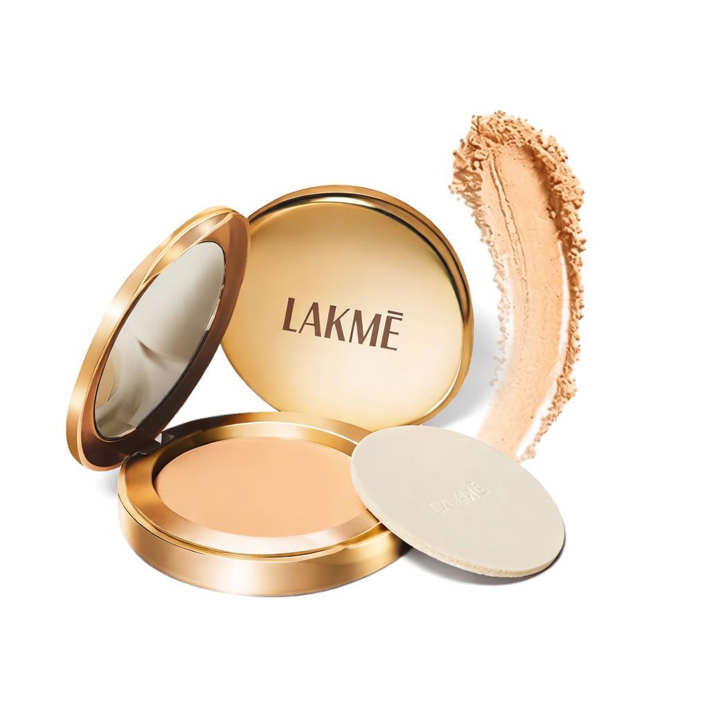 Lakme 9 to 5 Flawless Matte Complexion Compact Powder|| Melon|| Absorbs Oil|| Conceals & Gives Radiant Skin - All Day Matte Finish Face Makeup|| 8 g